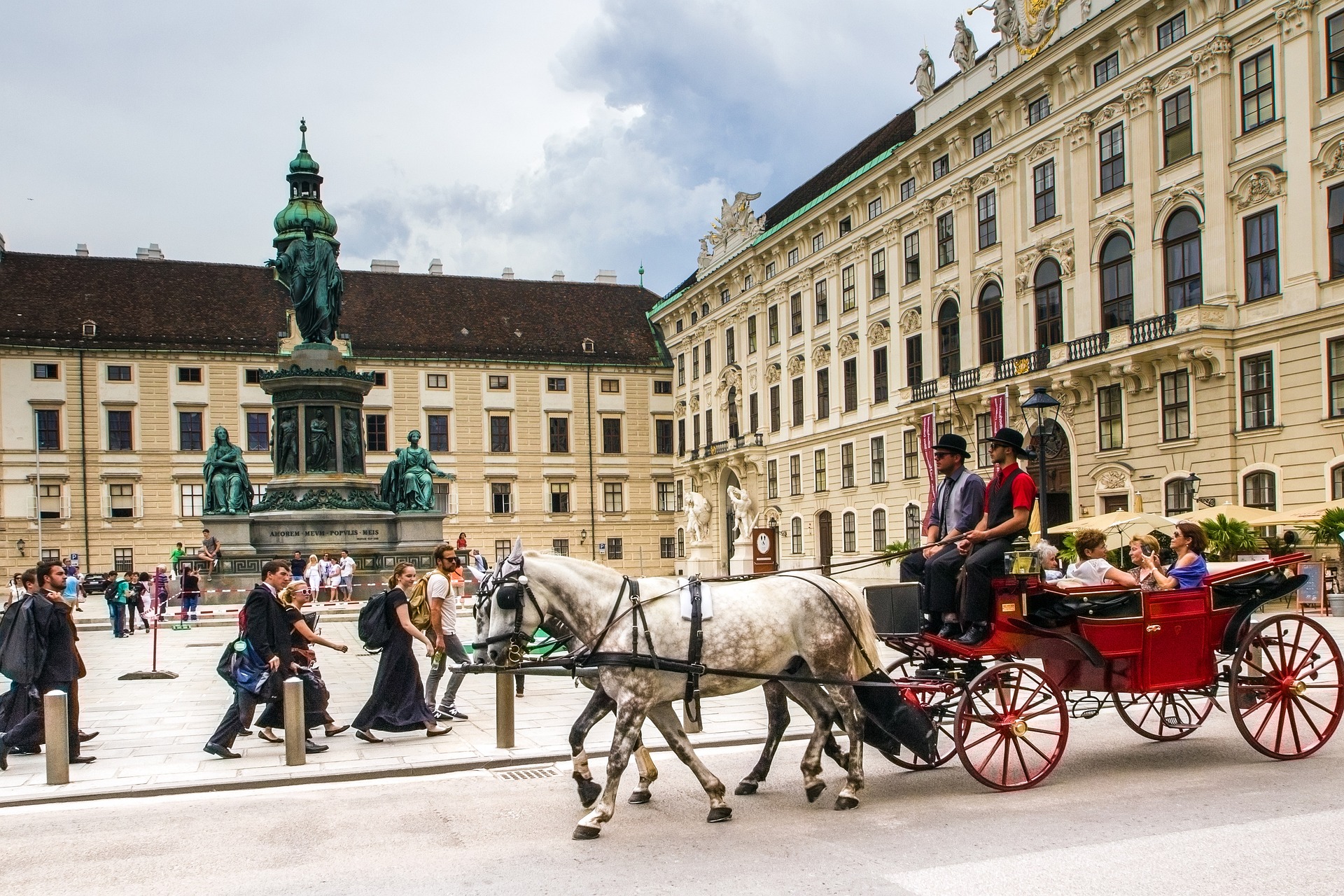 Exploring the city with a traditional "Fiaker" - a horse-drawn carriage